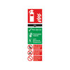 Safety Sign Carbon Dioxide Fire Extinguisher 300x100mm PVC FR02125R