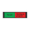 Sliding Sign Vacant/Meeting In Progress Self Adhesive 225x52mm