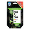 HP 300 Inkjet Cartridges 2-Pack Black and Tri-Colour CMY CN637EE