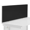 Jemini Straight Desk Mounted Screen 1400x25x400mm Black KF90502