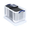 Really Useful 48L Plastic Storage Box W600xD400xH310mm Clear 48C