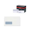 Plus Fabric DL Envelopes Window Wallet Self Seal 120gsm White (Pack of 500) J22370