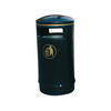 Outdoor Hooded Top Bin 75 Litre Victorian Black 321770