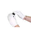 White Knitted Cotton Medium Gloves (Pack of 10) BTJ146