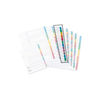 Concord A4 Mylar 1-12 Coloured Tabs, 12 Part White Index Dividers