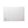 Concord Index 1-10 A3 White Board with Clear Mylar Tabs 04601/CS46