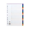 Concord Index 1-20 A4 Polypropylene Multicoloured