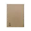 Concord Index A-Z 20-Part A4 Kraft Manilla Buff 78202/AZ2