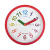 Acctim Lulu Time Teaching Wall Clock 260mm Red 21884