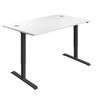 Jemini Economy Single Motor Sit/Stand Desk 1200x800x735-1235mm White/Black KF822841