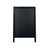 Securit Duplo Pavement Chalkboard with Lacquered Black Pinewood Frame 850x545x440mm SBD-BL-85