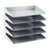 Avery Steel Letter Rack 5 Tier Grey 605