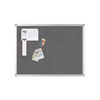 Q-Connect Aluminium Frame Felt Noticeboard with Fixing Kit 1800x1200mm Grey