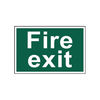 Spectrum Industrial Fire Exit Text S/A PVC Sign