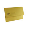 Guildhall A4/Foolscap Yellow Document Wallets 285gsm - Pack of 50