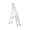 Aluminium Step Ladder With Platform 10 Steps 377860