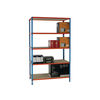 W1200 x D500mm Blue Standard Duty Painted Orange Shelf Unit - 378985
