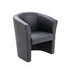 Avior Vinyl Tub Chair 735x615x770mm Black KF03527