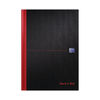 Black n Red A4 Casebound Hardback Ruled Notebooks (Pk5)