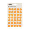 Blick Flourescent Labels in Bags Round 13mm Dia 140 Per Bag Orange (Pack of 2800) RS004356