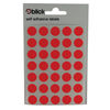 Blick Red 13mm Round Labels (Pack of 2800)