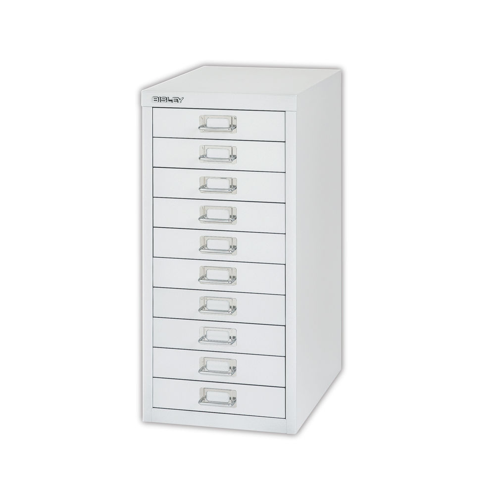 Bisley 10 Multidrawer Cabinet 279x380x590mm Silver BY40500