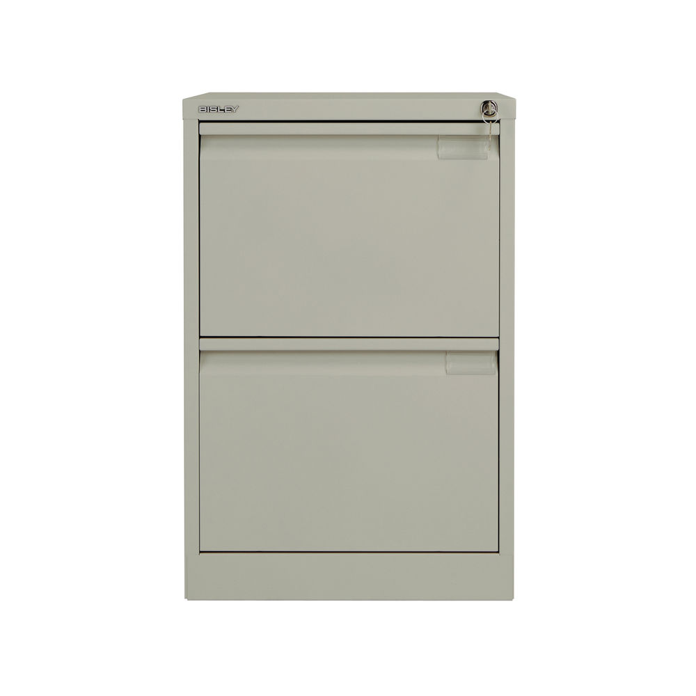 Bisley H711mm Goose Grey 2 Drawer Filing Cabinet