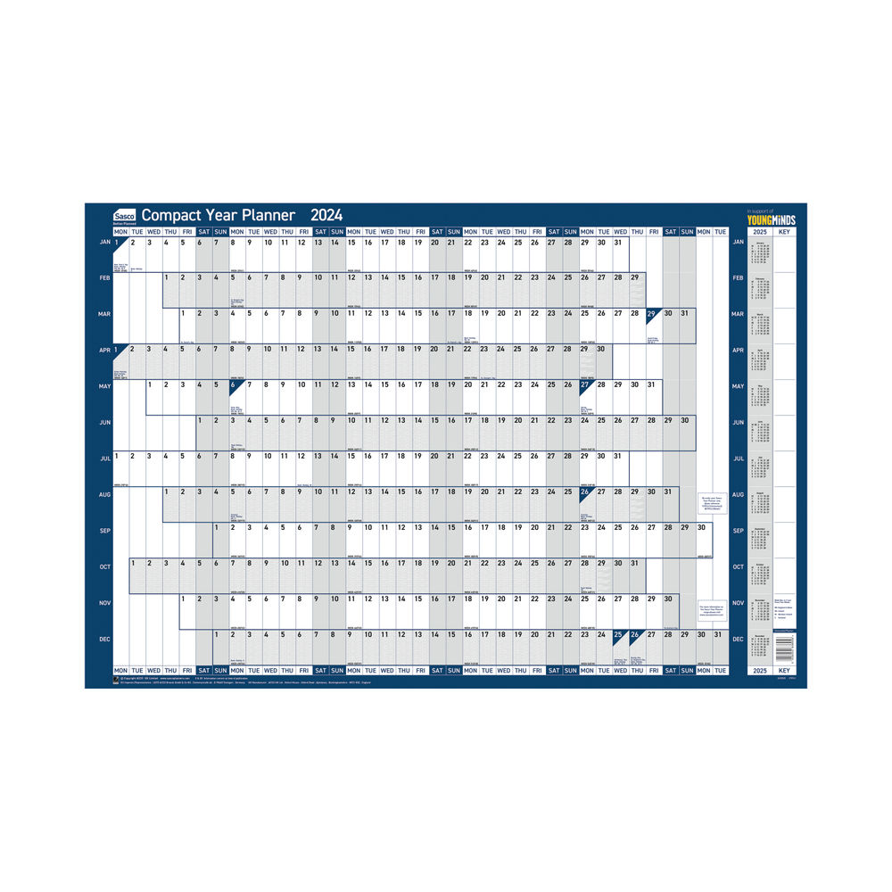 Sasco Compact Year Planner Landscape 2024 2410220