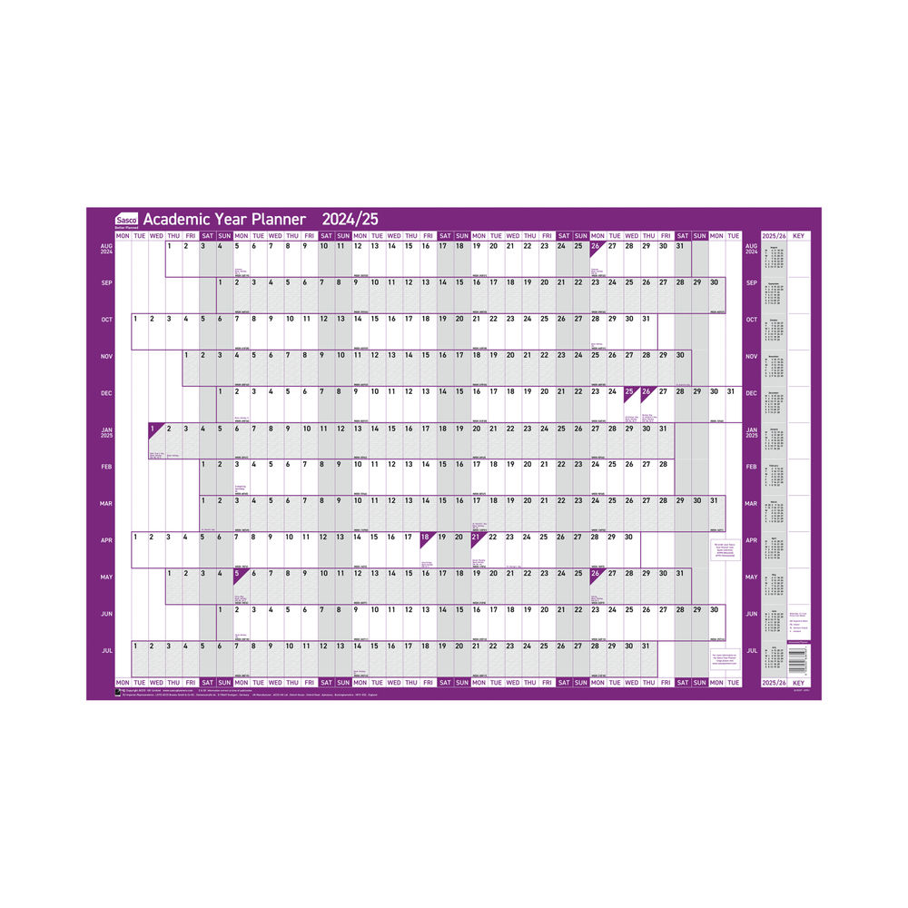 Sasco Academic Year Planner Unmounted 202425 2410227