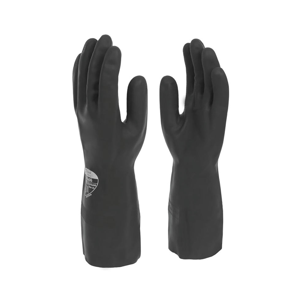 Shield Industrial Rubber Gloves Black Size 9 GI/6406