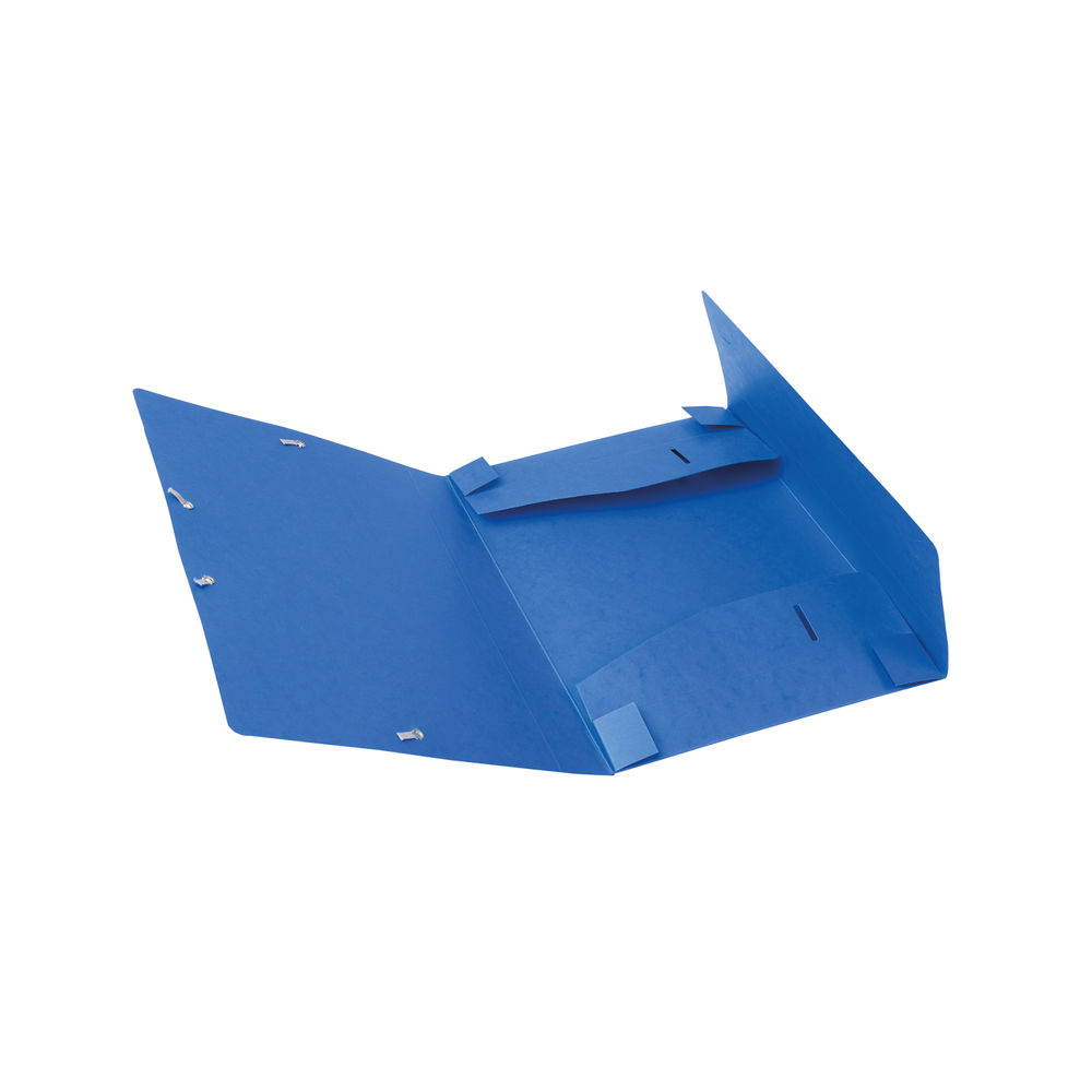 Exacompta Box File Pressboard 40mm 600g A4 Blue (Pack of 10)