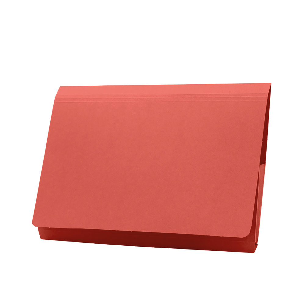 Exacompta Guildhall Full Flap Pocket Wallet Foolscap Red (Pack of 50) PW2-RED