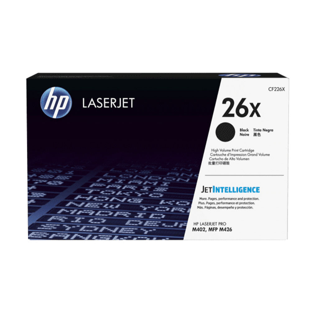 Hp 26x High Yield Black Original Laserjet Toner Cartridge Cf226x 8193