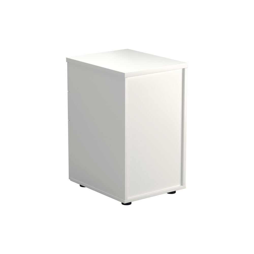 Jemini H690mm White 3 Drawer Under Desk Pedestal