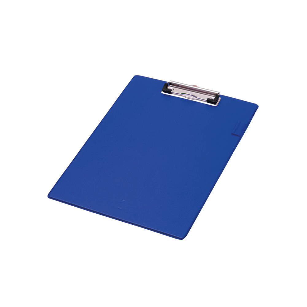 Q-Connect PVC Single Clipboard Foolscap Blue KF01297