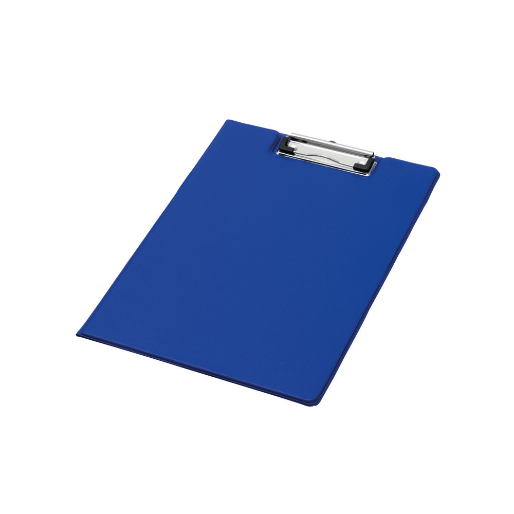 Q-Connect PVC Foldover Clipboard Foolscap Blue