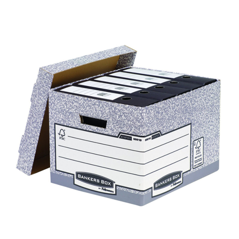 Bankers Box Grey Standard Storage Boxes (Pack of 10)