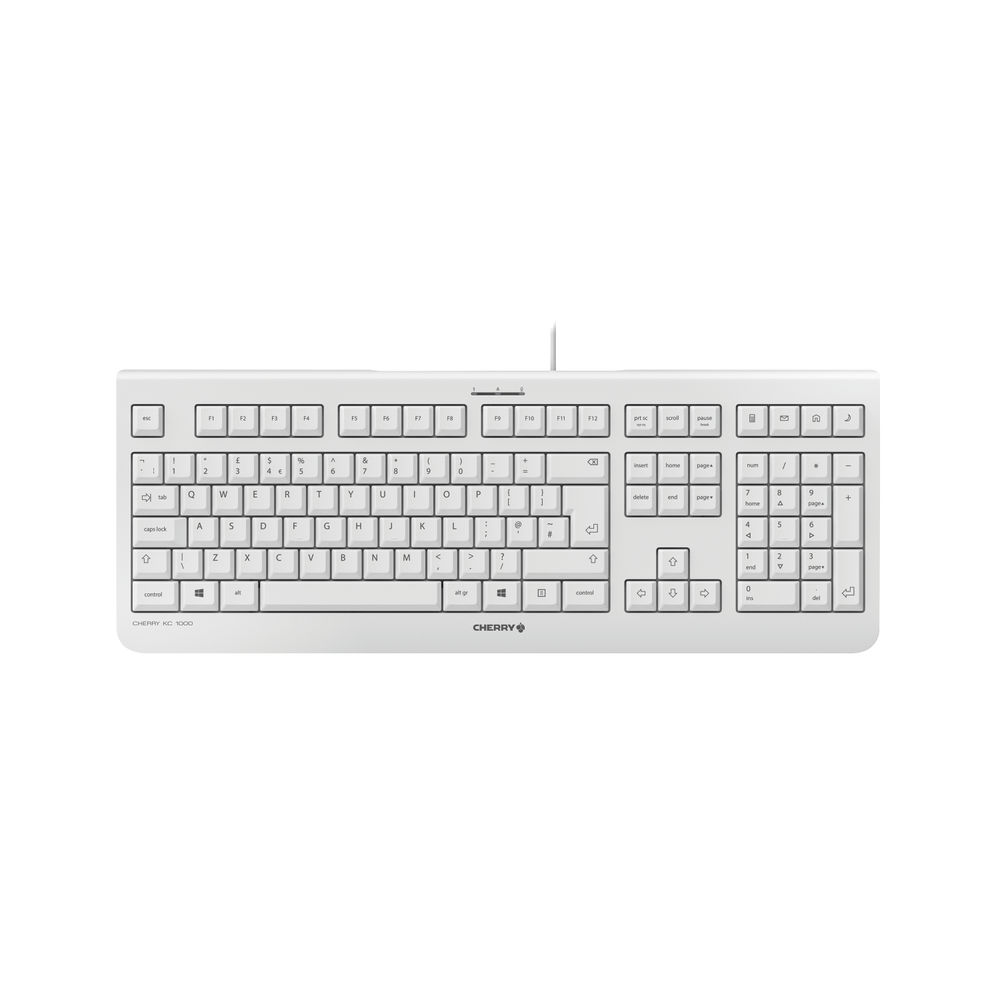 Cherry KC 1000 Corded Keyboard Pale Grey JK-0800GB-0