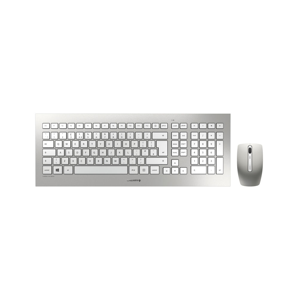 Cherry DW 8000 Ultra Flat Wireless Keyboard/Mouse Set Silver JD-0310GB