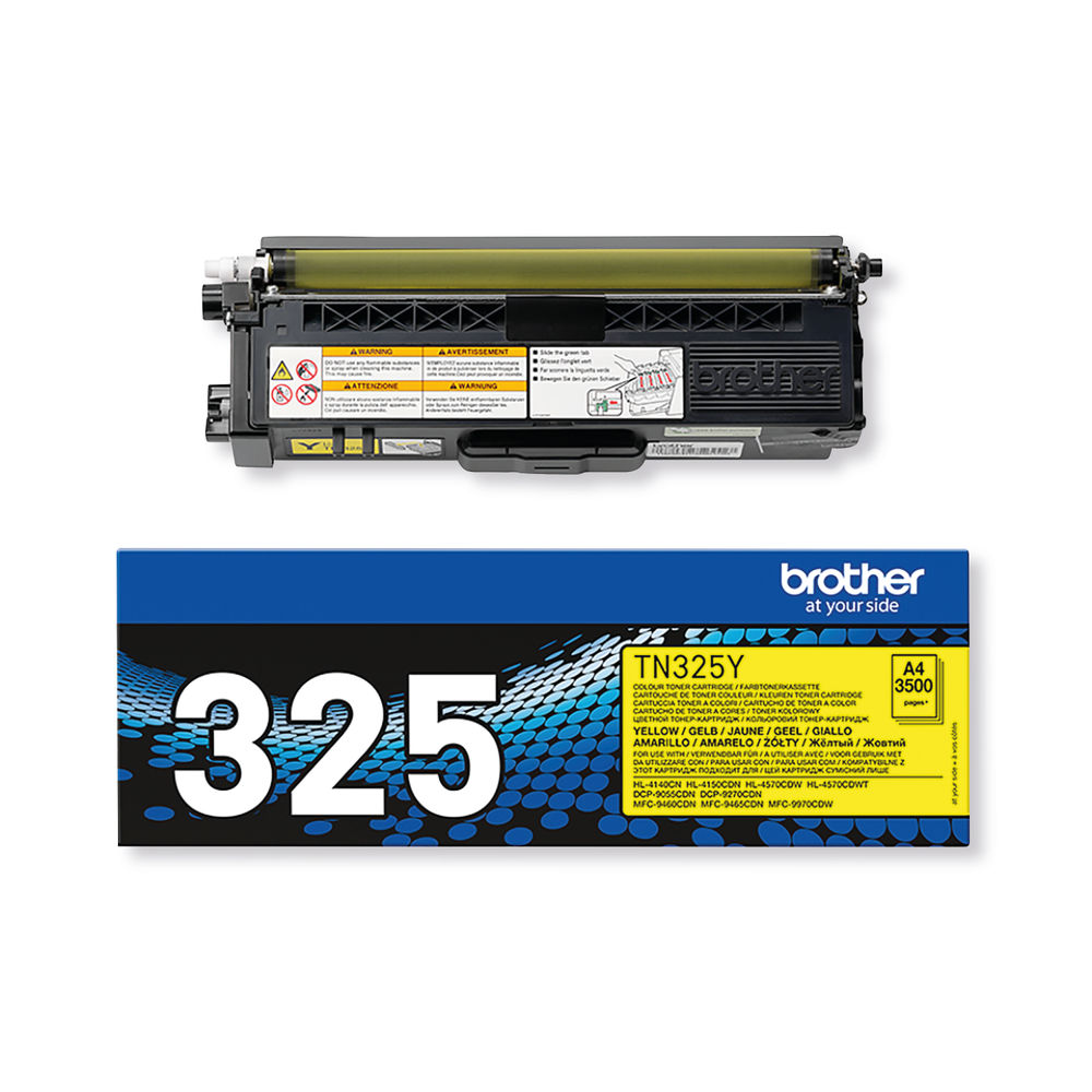 Brother TN-325Y Toner Cartridge High Yield Yellow TN325Y