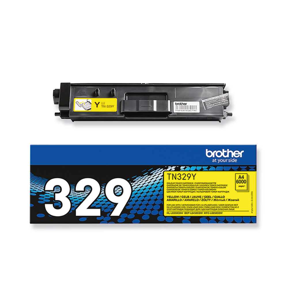 Brother TN-329Y Toner Cartridge Super High Yield Yellow TN329Y