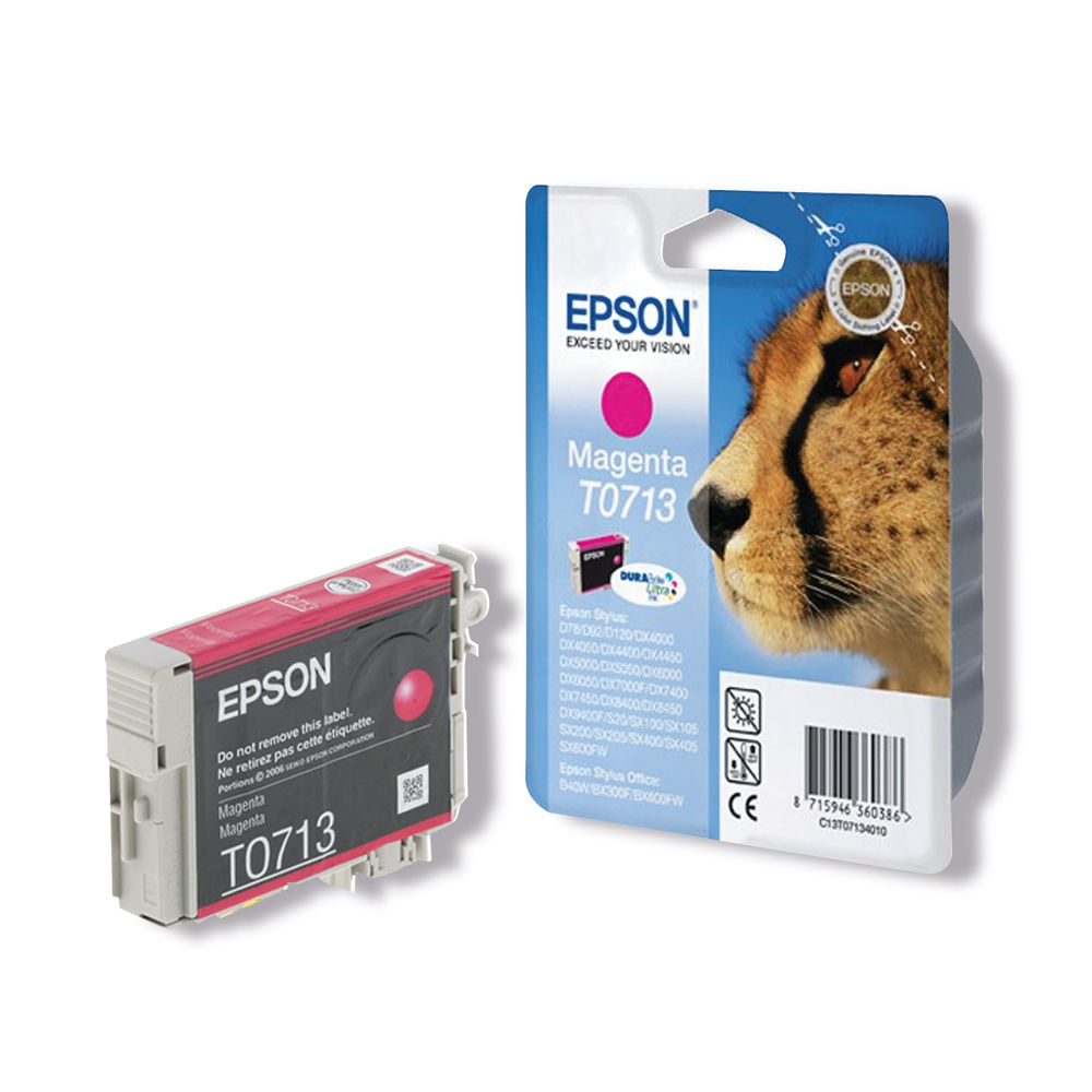 Epson T0713 Magenta Ink Cartridge - C13T07134012