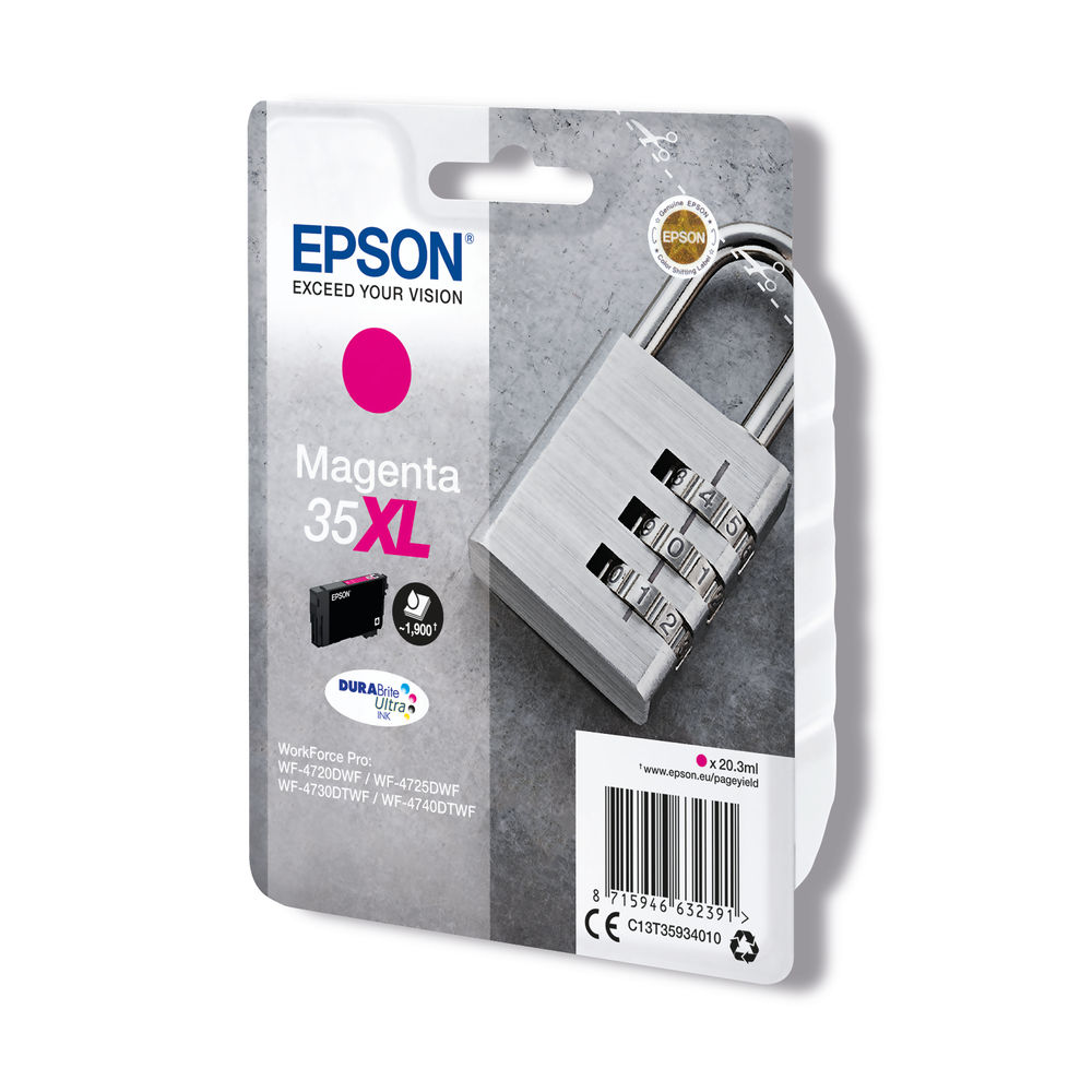 Epson 35XL Magenta High Capacity Ink Cartridge - C13T35934010