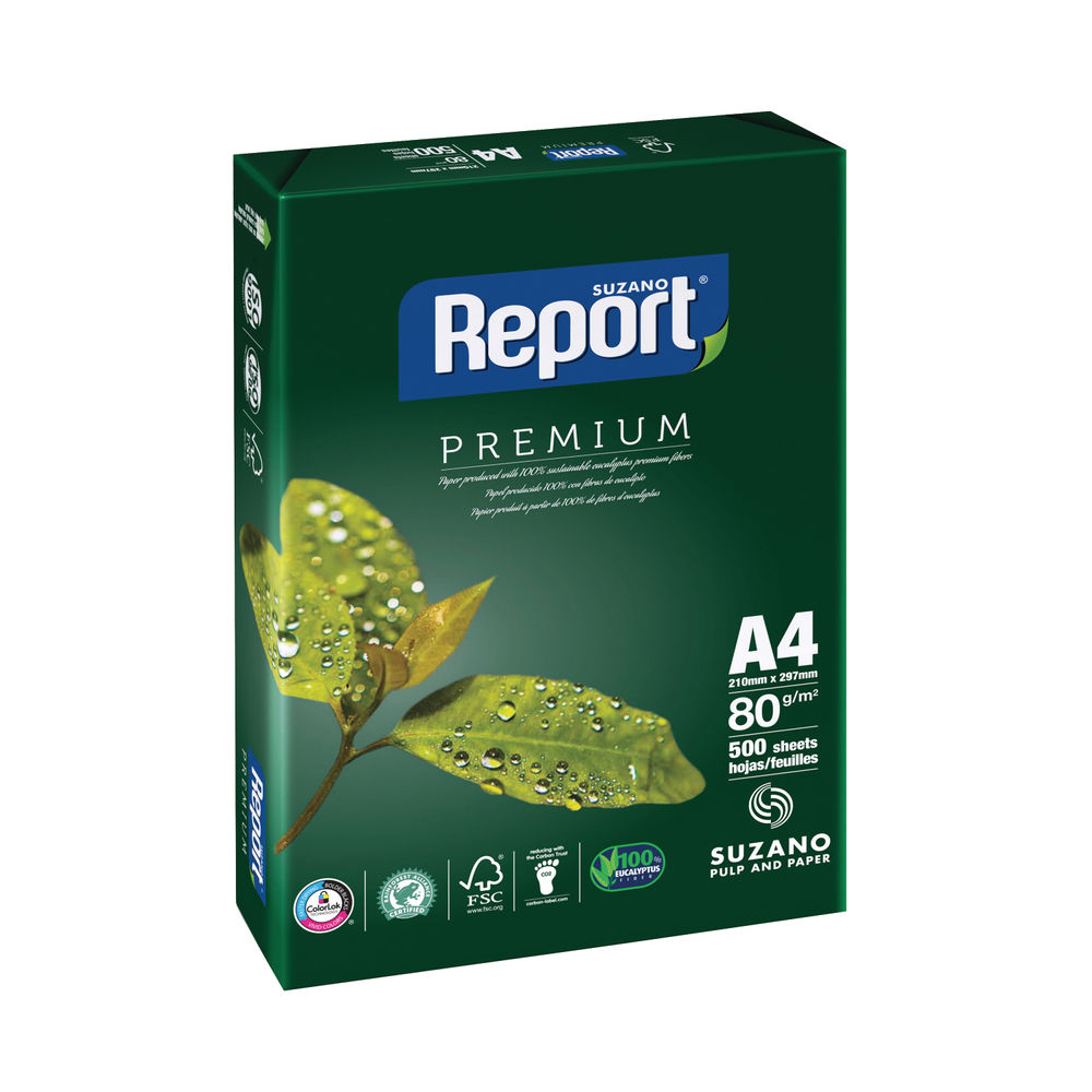 Report A4 White Copier Paper 80gsm (Pack of 2500)