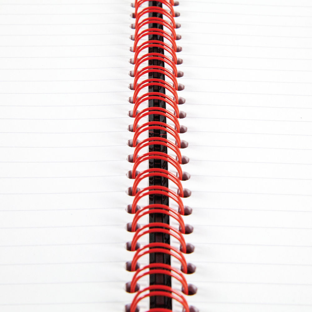 Black n' Red A4 Wirebound Ruled Hardback Notebook (Pack of 5)