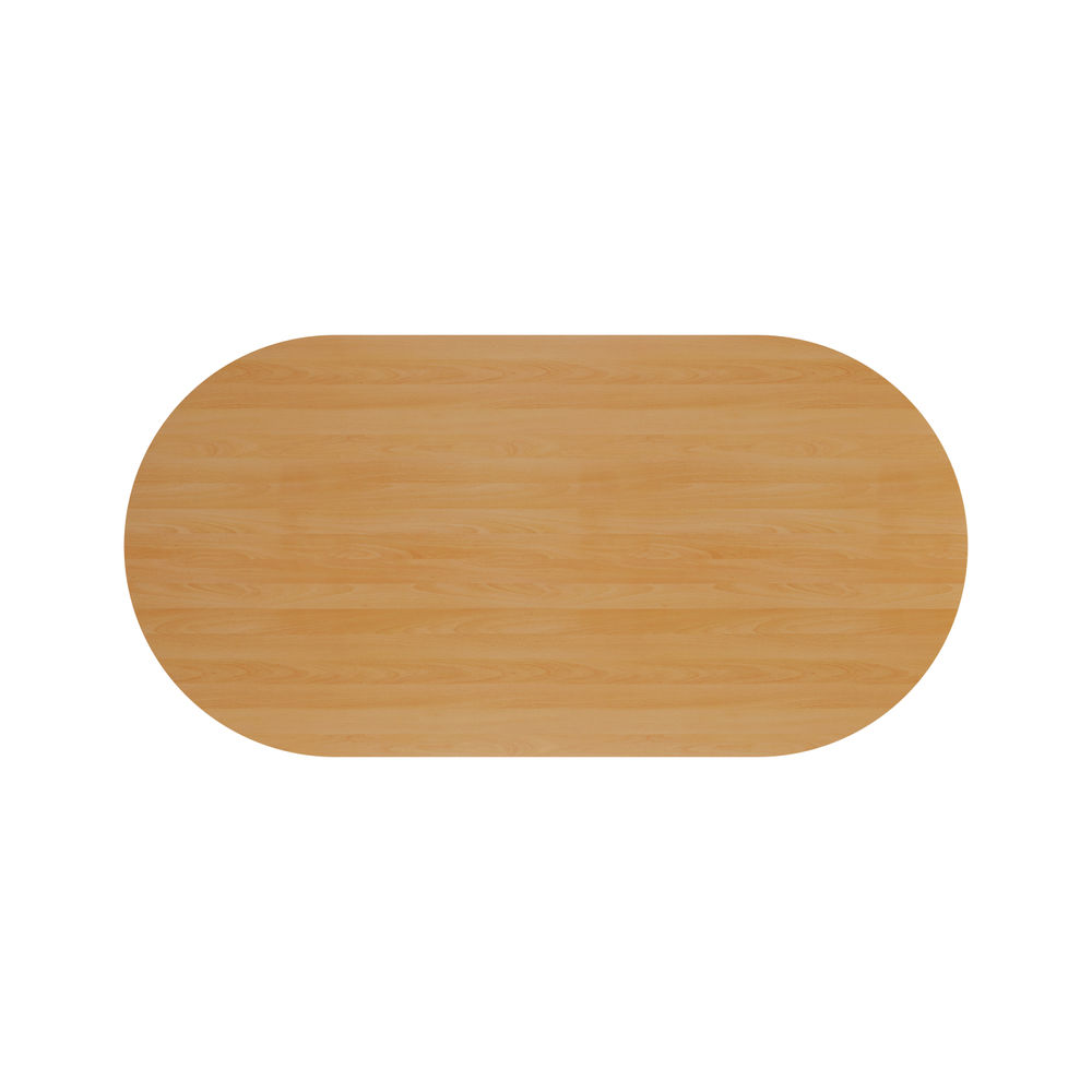 Jemini 2400x1000mm Beech D-End Meeting Table