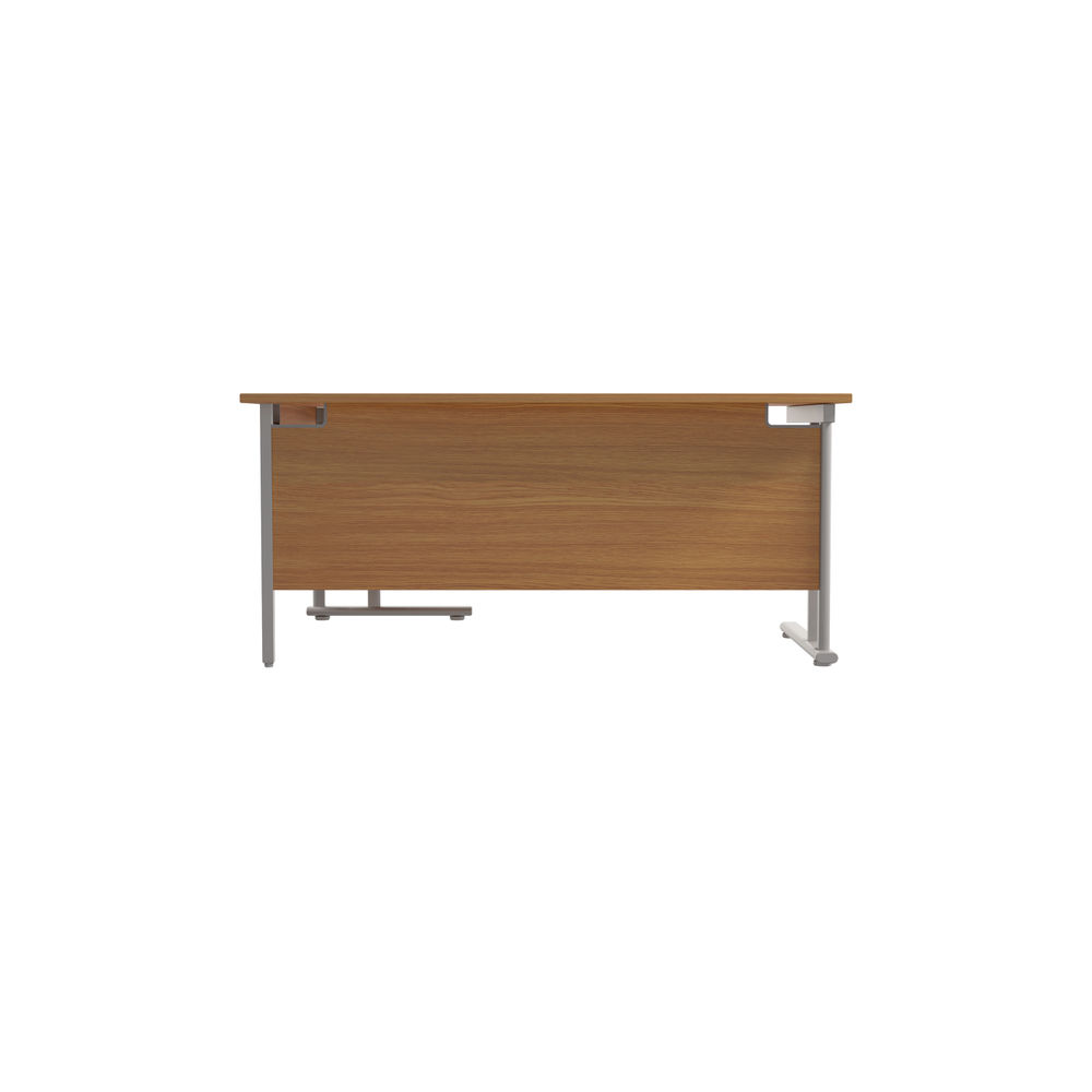 Jemini Nova Oak/Silver Cantilever Right Hand Radial Desk