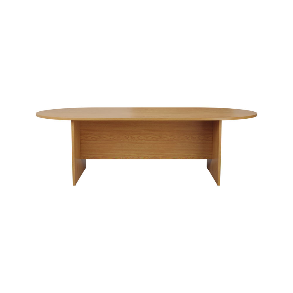 Jemini 1800x1000mm Nova Oak D-End Meeting Table