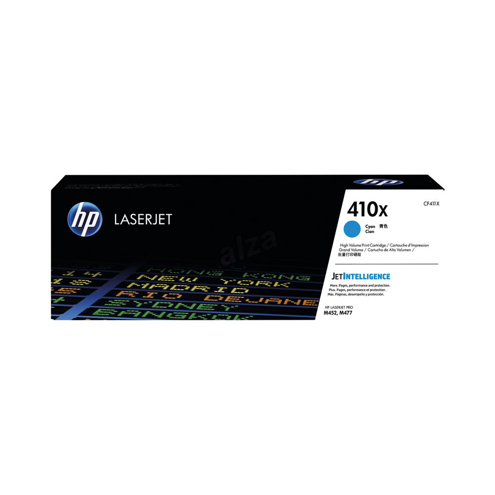 HP 410X High Yield Cyan Laserjet Toner Cartridge CF411X