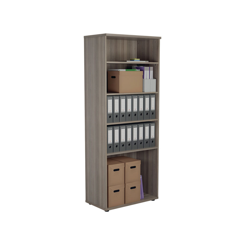 Jemini 2000 x 450mm Grey Oak Wooden Bookcase